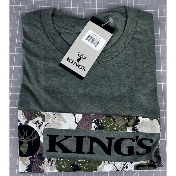 King’s Camo XK Men’s Logo T-Shirt Military Green 2XL New With Tags - Picture 7 of 9